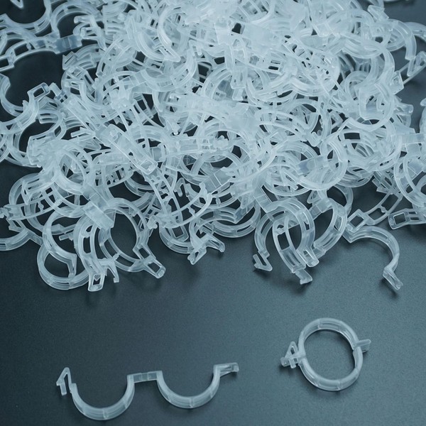 Fetizrin 300 PCS Plastic Trellis Plant Support Clips, Plant Vine