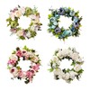 Artificial Peony Wreath Rattan Silk Cloth Simulation Decorative Front Door