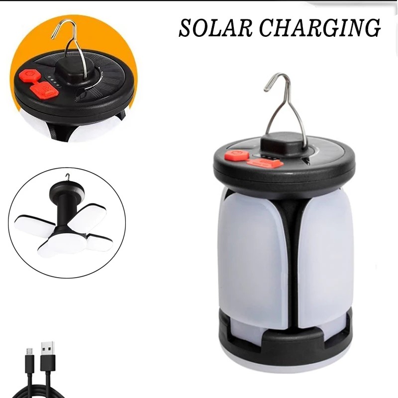 Rechargeable Camping Lantern for Outdoor Use – 4-Mode LED Tent