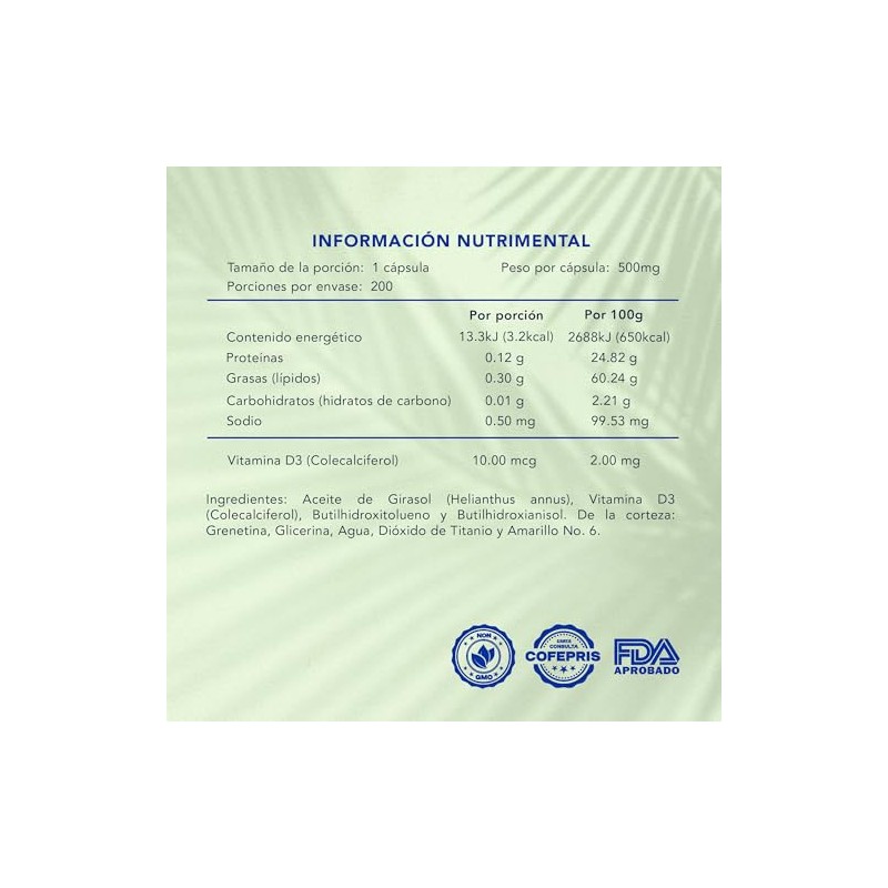 Vitamina Naturagel Suplemento Alimenticio Salud General 200 Softgels 500