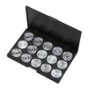 Ipetboom 15-Hole Empty Eyeshadow Palette Case Set Round 26mm Makeup