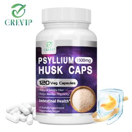 Grevip with Psyllium Husk Extract Supplement - Made in the USA - 120 Capsules