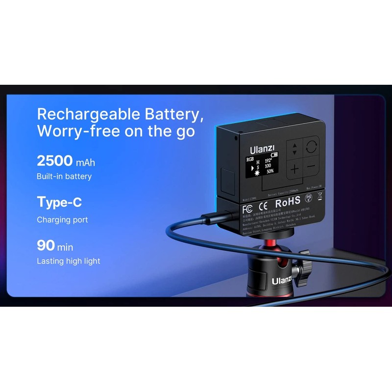 Ulanzi VL49 Pro RGB Mini Led Vlogger Youtuber Light
