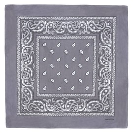 Laciteinterdite Set of 3 Paisley Bandanas for Men and Women, 57 x 57 cm - Multicolour - One size