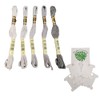 DMC Gray Ombre Cotton Embroidery Floss Bundle with Rylei Crafts