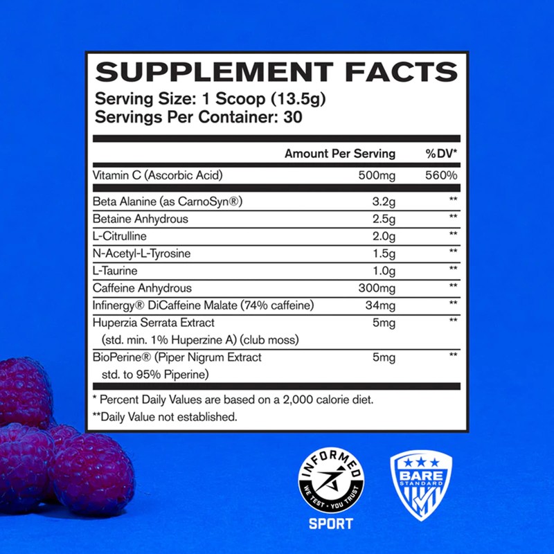 BARE PERFORMANCE NUTRITION Bare Performance Nutrition BPN Flight Pre Workout,