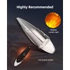 LBRST 17 LED Chrome Truck Roof Lights Amber Torpedo Cab