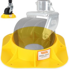OULEME Trailer Jack Wheel Dock, Tongue Jack Wheel Chock for Trailer Boat Camper RV, Caster Stopper for Single 6'' 8'' and Dual 6''