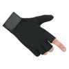 Leather Palm Wheelchair Gloves, Half Fingers with Full Thumb Disability,