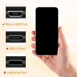 DOITOOL 10 Pcs Micro USB Dust Plugs, Charging Port Plugs Dust Plugs Covers Protector, Dust Cap Covers Phone Accessories