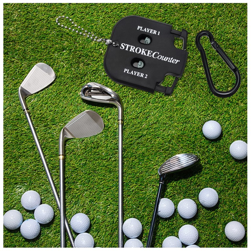 LBING Golf Score Counter Stroke Counter 2 Pieces Golf Scorer