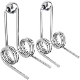 Lekgavd 2pcs Double Return Torsion Springs, Anti-Rust Alloy Hair Curling Replacement Spring for Curling Iron Rod, Hair Rollers Replacement Accessories for Daily, Hairstyling