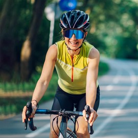 FEISEDY Cycling Glasses Sports Sunglasses for Men Women, Youth Kids Baseball Softball Running Sunglasses B0223