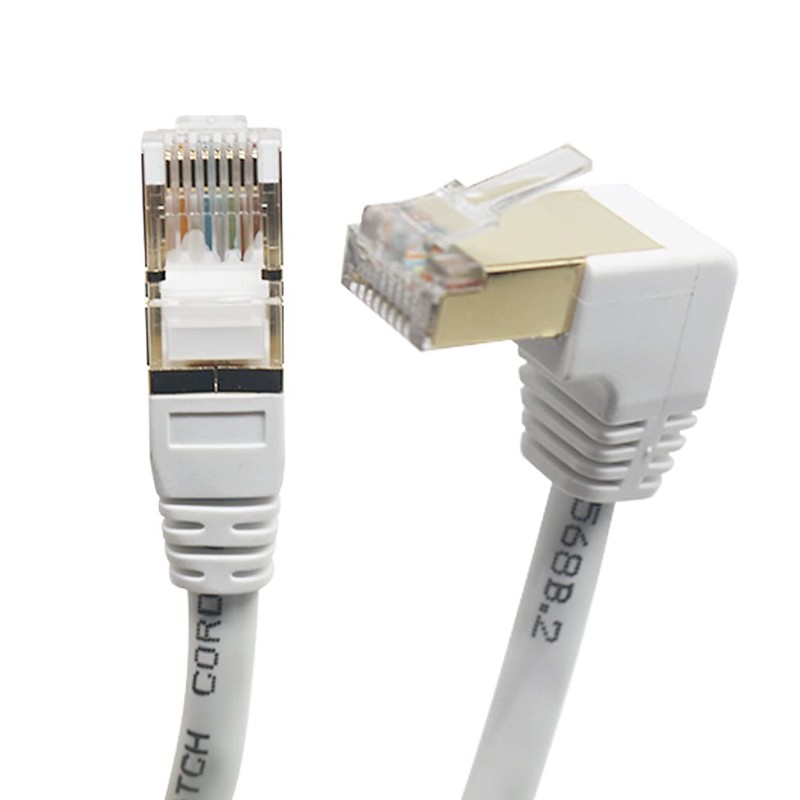 RHCXCYTJ Cable Ethernet Cat6 de 90 grados de ángulo recto