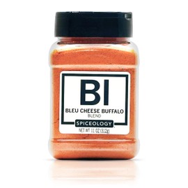Spiceology – Bleu Cheese Buffalo Seasoning – Bold Spice Blend with Real Bleu Cheese, Cayenne, Garlic & Onion – Tangy & Savory Dry Rub for Chicken Wings, Veggies, Popcorn & More – 11 oz