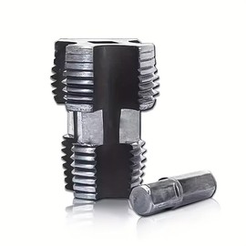 A set of PVC pipe threading tool kit for electric drill, steel and plastic thread tapping bit set, water pipe threading iron and plastic mold:_B