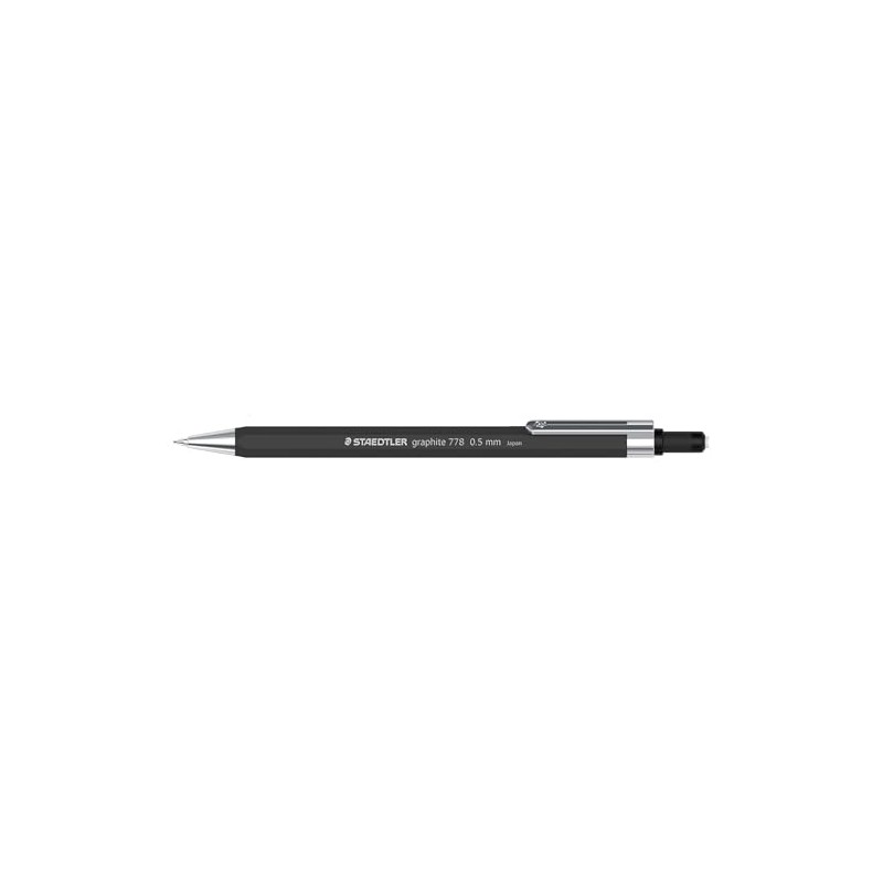 STAEDTLER Graphite 778 Mechanical Pencil, Hexagonal Axle, Cushioning, Rotational Eraser