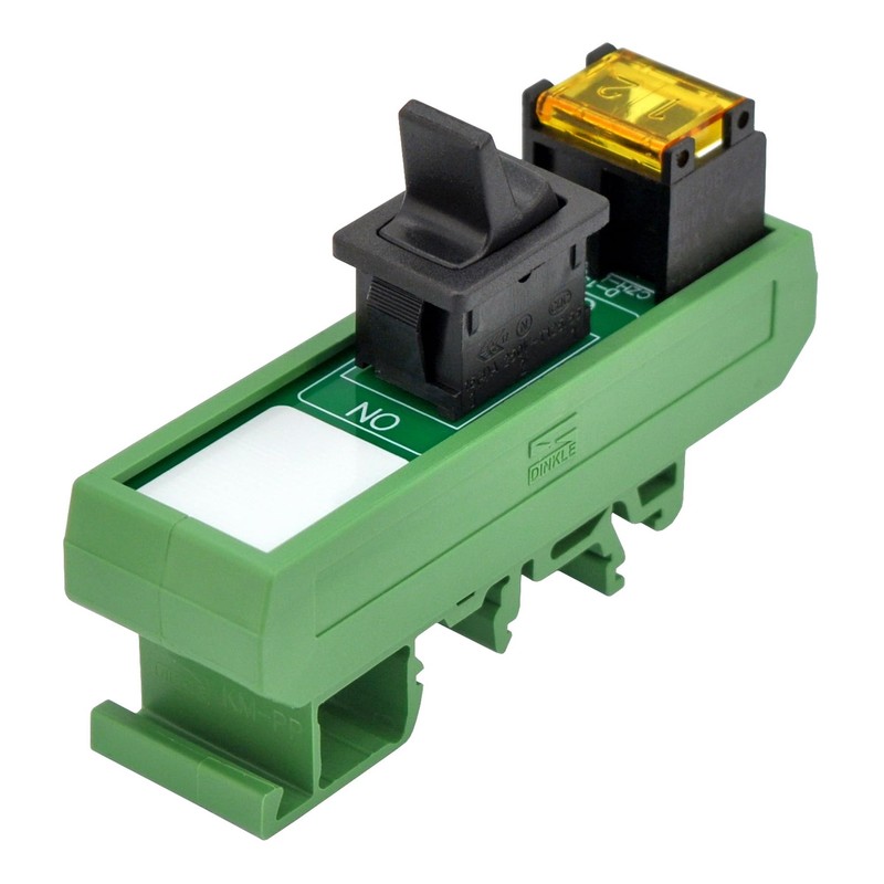 DIN Rail Mount Paddle Rocker Switch Module, 10Amp 250VAC /