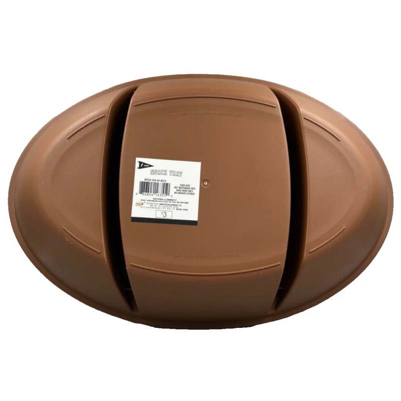 Unbranded Football 3 Divided Plastic Snack Tray Ankyo