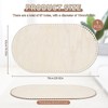 Moses Basket Wooden Base 10mm Hole, HSSZXFR Oval Shape Moses