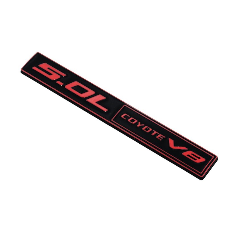 2Pc 5.0L Coyote V8 Engine Emblem Coyote Badge 3D Sticker