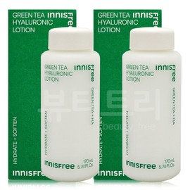 Innisfree Green Tea Hyaluronic Acid Lotion 170ml + 170ml / 이니스프리 그린티 히알루론산 로션 170ml + 170ml