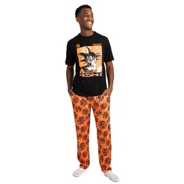 Bioworld Dragon Ball Z Goku Men's Sleep Set-XL Multicolored