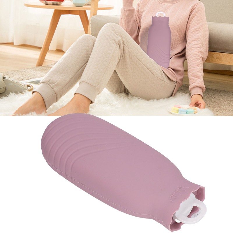 550ml Hot Water Bag Silicone Plush Cute Cartoon Explosion Proof