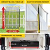 Happy Jump 7x4 FT Portable Volleyball Rebounder Net, 5 Adjustable