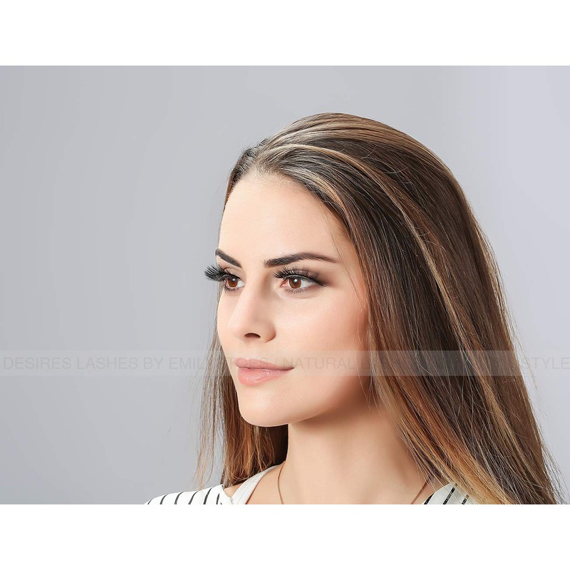 DESIRES LASHES By EMILYSTORES Natural Lashes 3D Layered Effect Fake-Mink