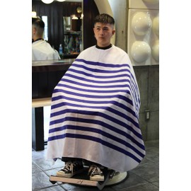 Grimsteads Cutting Cape for Barber Barber Cut Cloth (Palette Border Blue)