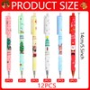 Christmas Ballpoint Pens, Pack of 12 Christmas Ballpoint Pens, Retractable