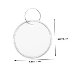 TEHAUX 200pcs Key Tags Metal Key Ring Labels Round Aluminum Tags