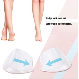 Inserciones de Cuña de Talón, 5 Pares / Juego Inserciones de Almohadillas de Talón para Zapatos, Plantillas de Silicona de Cuña de Talón Medial Y Lateral, Copas Protectoras de Gel Ortopédico O Correct