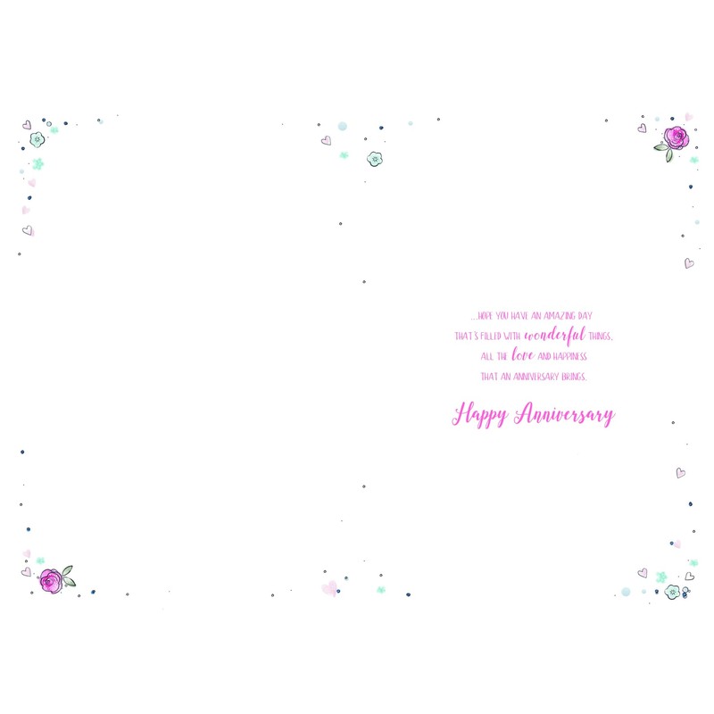 ICG Special Daughter and Son-in-Law Anniversary Card - Floral Love