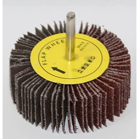 Set of Lamellar Sander 80 mm x 30 mm 6 mm Handle Sanding Heads for Drills Flap Sanders Grit 40-120 Selectable for Metal and Wood (5, P120)