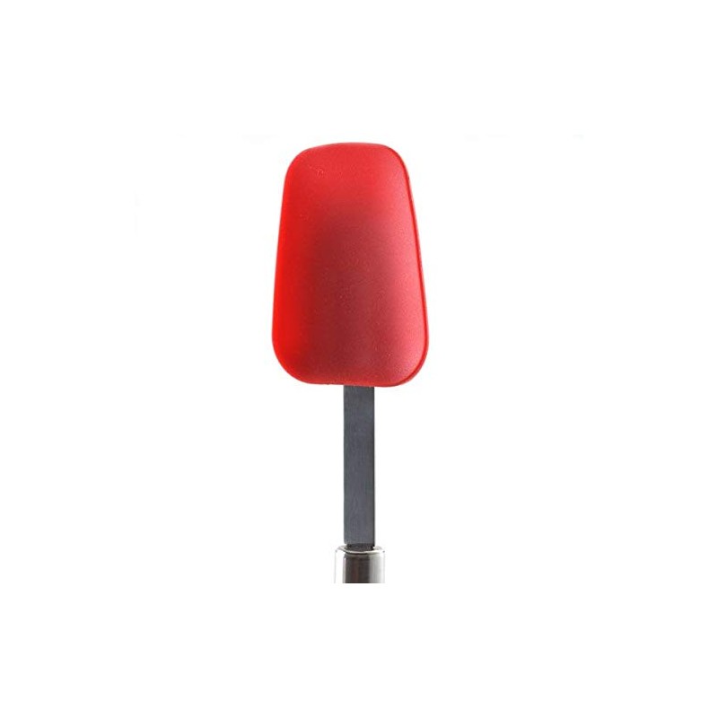 Norpro 3 Piece Silicone/Stainless Steel Kitchen Spatula Set - Red,