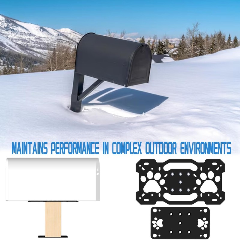 YOEXON Mailbox Mounting Plate 4X4 Post Mailbox Mounting Bracket Mailbox