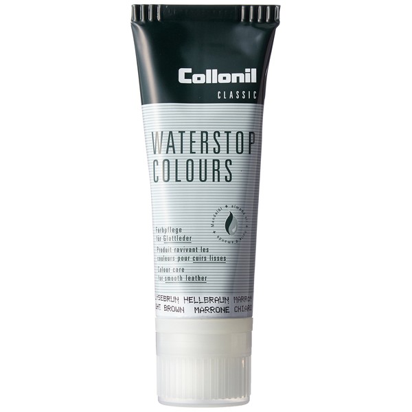 Colonil Water Stop Colors Waterproof Supplementary Cream, 2.5 fl oz (75 ml), Gives Nutrition and Shine to Leather, Waterproof Effect, Softens Leather Products, Uses Almond Oil, Shoes, Bag, Accessories, brown (light brown)