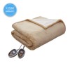 Woolrich Heated Plush to Berber Electric Blanket Throw Ultra Soft