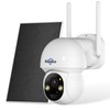 Hiseeu Solar Wireless Security Camera, 2.4G WiFi, Full HD Night