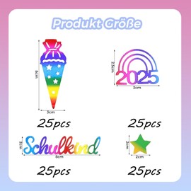 HXJFGDM Pack of 100 School Confetti Set 2025 - Colourful Table Decoration for Back to School, Colourful Table Decoration for School Children, Girls and Boys, First Day of School Decoration Set with