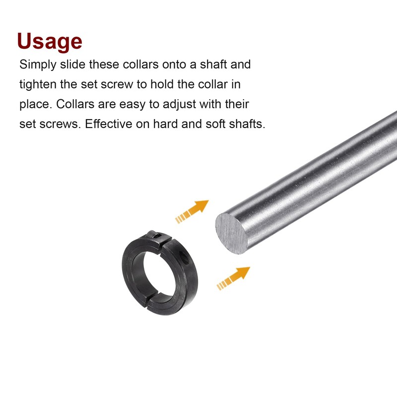 sourcing map Shaft Collar for 1-7/8" Rod 2-7/8" OD 11/16"