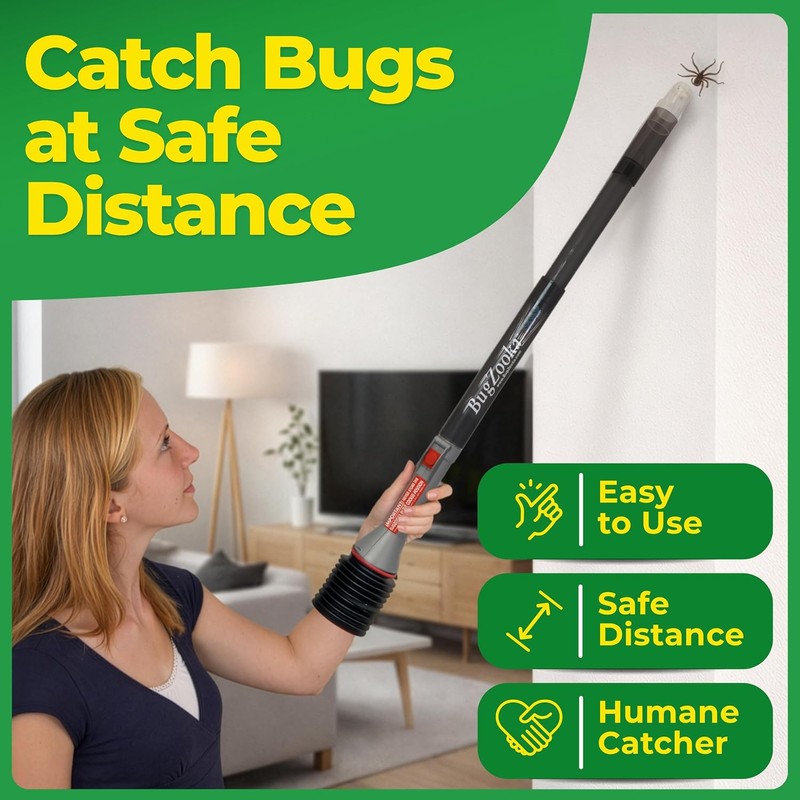 Bug Vacuum for Adults - No Batteries or Toxic Chemicals,