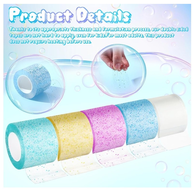 XGTSM Double-Sided Tape - Extra Strong, Reusable, Non-Marking, Washable, 3