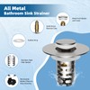 iFealClear Upgraded 4-in-1 Bathroom Sink Drain Strainer, Universal Pop Up