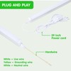 (6 Pack) LED T5 Integrated Single Fixture, 4FT 2400lm, 6500K