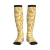FATTTYCY Yellow Banana Compression Socks 15-20 mmHg For Women And