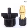 20Pcs G1/2 Copper Atomizing Nozzle Adjustable Micro Nozzle Single Outlet