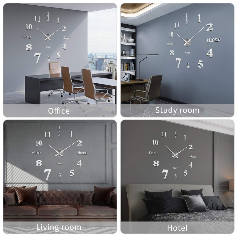 SOLEDI Wall Clocks for Living Room Modern, Large Wall Clocks